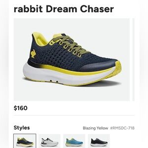 Rabbit Dream Chaser Women's Running Shoe Blazing Yellow New In Box Size 8 Medium